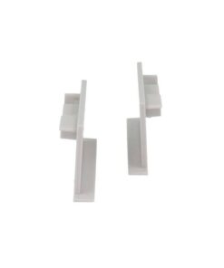 Coppia Tappi Tappini Termine Per Chiusure Profilo Alluminio Da Incasso A Muro Parete e Cartongesso BA5003