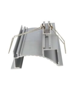 Clip Guida Con Molla Per Fissaggio Da Incasso A Muro Parete e Cartongesso Del Profilo Alluminio BA5003 Con 2 Linguette Diverse