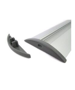 Coppia Tappi Tappini Termine Per Chiusure Profilo Barra Alluminio Da Pavimento BA5208