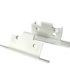 Alternative view of Coppia Tappi Tappini Termine Per Chiusure Profilato Alluminio Da Incasso Luce Asimmetrica BA5320W