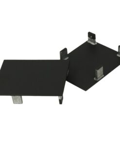 Alternative view of Coppia Tappi  Coperture Termine Colore Nero Per Chiusure Profilo Alluminio BA5570B