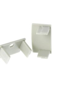 Coppia Tappi Tappini Termine Per Chiusure Profilo Barra Alluminio Da Incasso Muro BA6014