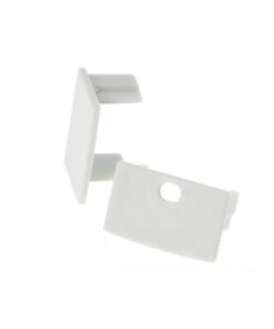 Coppia Tappi Tappini Termine Per Chiusure Profilo Barra Alluminio Da Incasso Muro BA6014