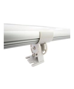 Gancio Supporto per Fissaggio Orientabile Regolabile in 9 Angolazioni per Muro Parete del Profilo Barra Alluminio Tondo BA6001