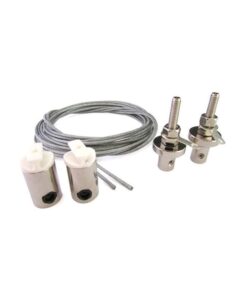 Kit Staffe Per Fissaggio Da Soffitto A Sospensione Del Profilo Barra Alluminio Tondo BA6001 e BA1537