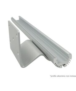 Gancio Supporto per Fissaggio Da Muro Parete Modalita Appoggio Per Profilo Alluminio BA6002