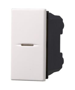 Interruttore Assiale 1P 16A Unipolare Colore Bianco Compatibile Con Bticino Axolute