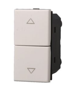 Pulsante Doppio Saliscendi 1P+1P 10A Colore Bianco Compatibile Con Bticino Axolute