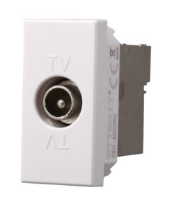 Connettore Presa TV Terminale Maschio Colore Bianco Compatibile Con Bticino Axolute