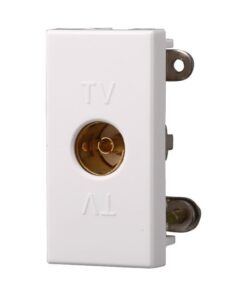 Connettore Presa TV Femmina Colore Bianco Compatibile Con Bticino Axolute