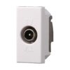 Connettore Presa TV Passante Maschio Colore Bianco Compatibile Con Bticino Axolute