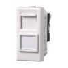 Connettore Rete Presa Dati RJ45 CAT6 Colore Bianco Compatibile Con Bticino Axolute