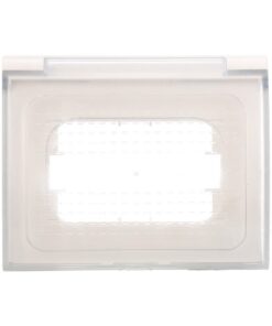 Placca Custodia IP44 3P Bianco Universale Per Scatola 503 Compatibile Bticino Vimar Gewiss