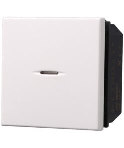 Pulsante Assiale 2M 2P 16A Colore Bianco Compatibile Con Bticino Axolute