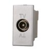 Connettore Presa TV Terminale Maschio Colore Grigio Compatibile Con Bticino Axolute