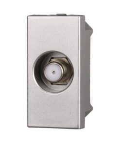 Connettore Presa TV SAT Satellitare Tipo F Colore Grigio Compatibile Con Bticino Axolute