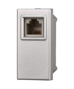 Connettore Telefonica Presa RJ11 Colore Grigio Compatibile Con Bticino Axolute