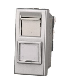 Connettore Rete Presa Dati RJ45 CAT5E Colore Grigio Compatibile Con Bticino Axolute