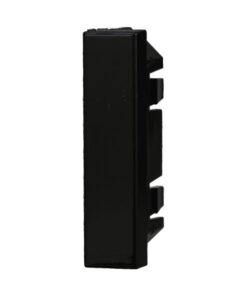 4 Pezzi Copritasti Copriforo Falso Polo 1/2P Mezzo Modulo Posto Nero Compatibile Con Bticino Axolute