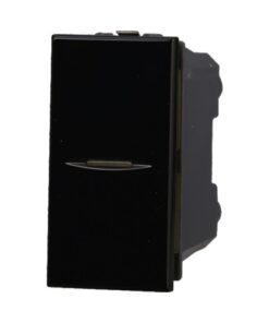 Interruttore Assiale 1P 16A Unipolare Colore Nero Compatibile Con Bticino Axolute