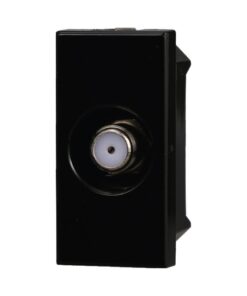 Connettore Presa TV SAT Satellitare Tipo F Colore Nero Compatibile Con Bticino Axolute