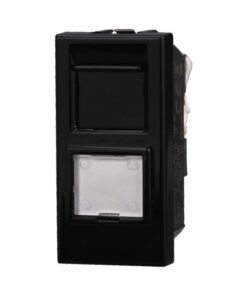 Connettore Rete Presa Dati RJ45 CAT6 Colore Nero Compatibile Con Bticino Axolute