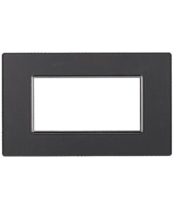 Placca In Vetro Serie Moon 4P Colore Acciaio Scuro Compatibile Con Bticino Axolute