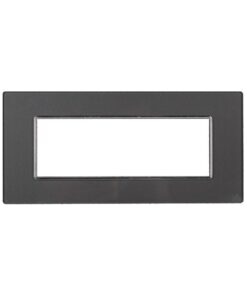 Placca In Vetro Serie Moon 6P Colore Acciaio Scuro Compatibile Con Bticino Axolute