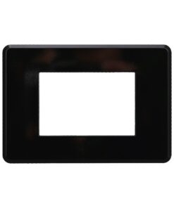 Placca Slim Sottile 3P Serie Moon Colore Nero Compatibile Con Bticino Axolute Air