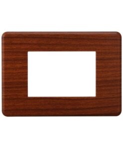 Placca Slim Sottile 3P Serie Moon Colore Radica Compatibile Con Bticino Axolute Air