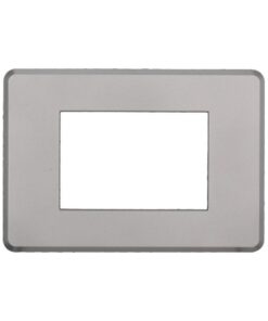 Placca Slim Sottile 3P Serie Moon Colore Silver Compatibile Con Bticino Axolute Air
