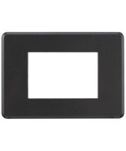 Placca Slim Sottile 3P Serie Moon Colore Acciaio Scuro Compatibile Con Bticino Axolute Air