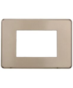 Placca Slim Sottile 3P Serie Moon Colore Titanio Compatibile Con Bticino Axolute Air