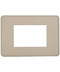 Placca Slim Sottile 3P Serie Moon Colore Sabbia Compatibile Con Bticino Axolute Air