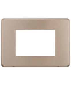 Placca Slim Sottile 3P Serie Moon Colore Bronzo Compatibile Con Bticino Axolute Air