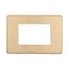 Placca Slim Sottile 3P Serie Moon Colore Oro Compatibile Con Bticino Axolute Air