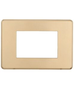 Placca Slim Sottile 3P Serie Moon Colore Oro Compatibile Con Bticino Axolute Air