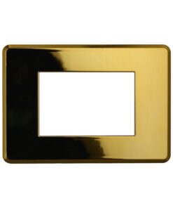 Placca Slim Sottile 3P Serie Moon Colore Oro Lucido Compatibile Con Bticino Axolute Air