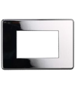 Placca Slim Sottile 3P Serie Moon Colore Cromato Lucido Compatibile Con Bticino Axolute Air