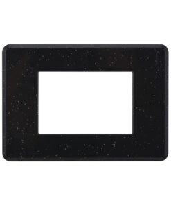 Placca Slim Sottile 3P Serie Moon Colore Nero Brillante Lucido Compatibile Con Bticino Axolute Air