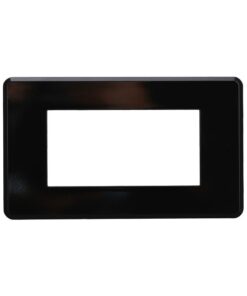 Placca Slim Sottile 4P Serie Moon Colore Nero Compatibile Con Bticino Axolute Air