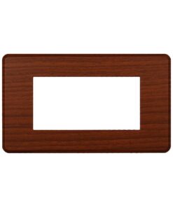 Placca Slim Sottile 4P Serie Moon Colore Radica Compatibile Con Bticino Axolute Air