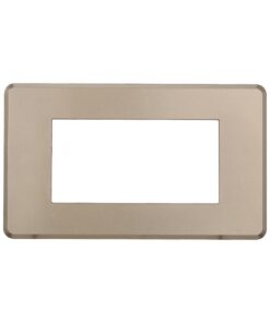 Placca Slim Sottile 4P Serie Moon Colore Titanio Compatibile Con Bticino Axolute Air