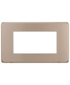 Placca Slim Sottile 4P Serie Moon Colore Bronzo Compatibile Con Bticino Axolute Air