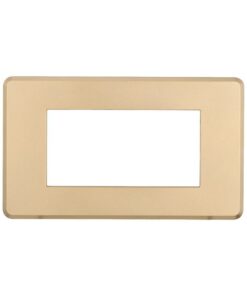 Placca Slim Sottile 4P Serie Moon Colore Oro Compatibile Con Bticino Axolute Air