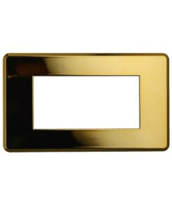 Placca Slim Sottile 4P Serie Moon Colore Oro Lucido Compatibile Con Bticino Axolute Air