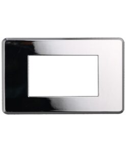 Placca Slim Sottile 4P Serie Moon Colore Cromato Lucido Compatibile Con Bticino Axolute Air