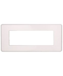 Placca Slim Sottile 6P Serie Moon Colore Bianco Compatibile Con Bticino Axolute Air