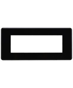 Placca Slim Sottile 6P Serie Moon Colore Nero Compatibile Con Bticino Axolute Air