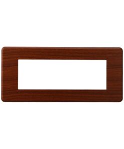 Placca Slim Sottile 6P Serie Moon Colore Radica Compatibile Con Bticino Axolute Air